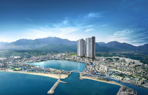 바다 조망권으로 주목받는 속초 미소지움 더뷰 조감도